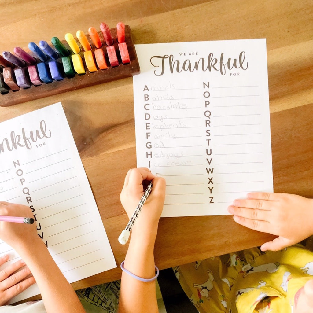 ABC Thanksgiving printable