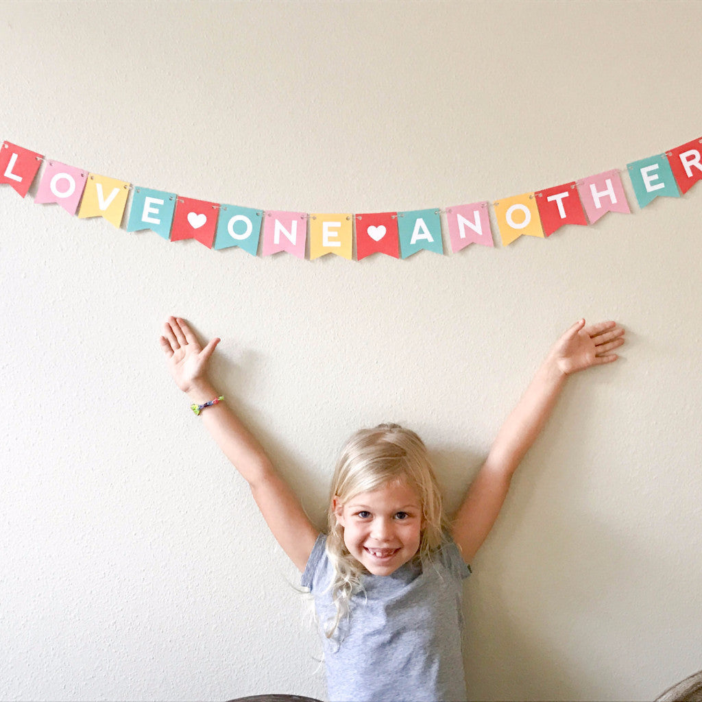 Love One Another - MINI banner printable