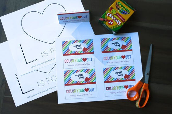 Printable Crayon Tags/Valentines